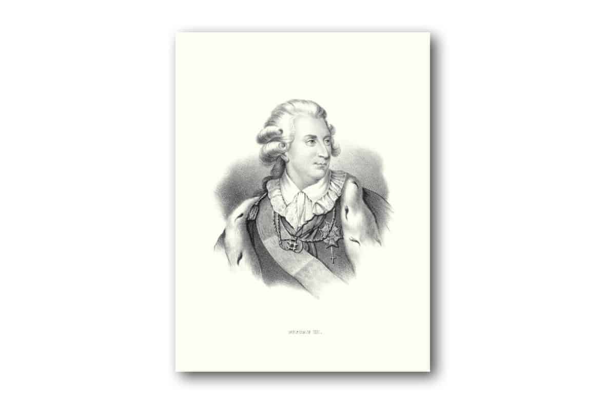 Affisch medium Gustaf III Affisch medium Gustaf III