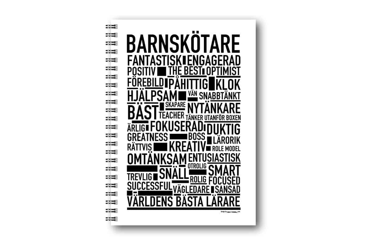 Skrivbok Barnskötare Skrivbok Barnskötare