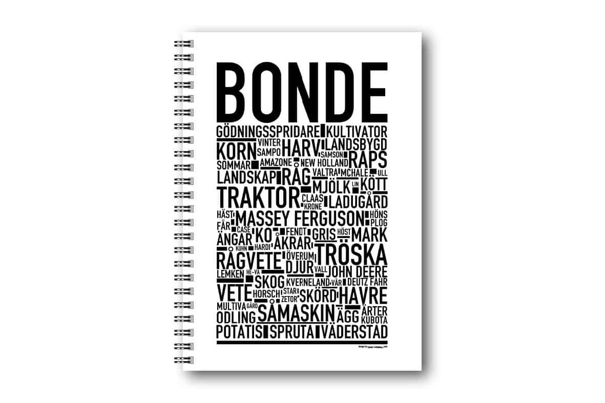 Skrivbok Bonde Skrivbok Bonde