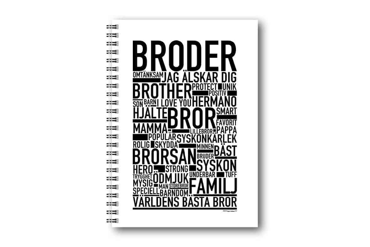 Skrivbok Broder