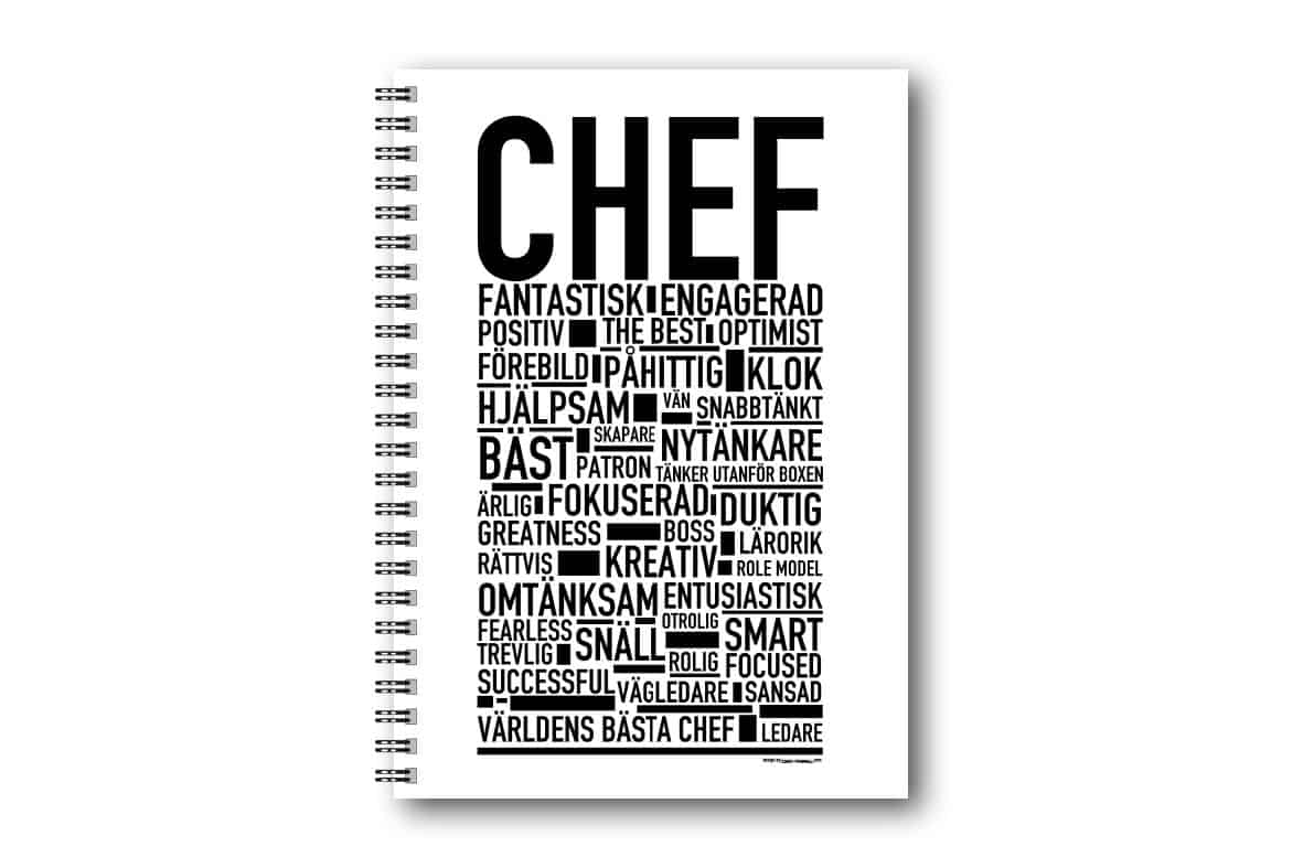 Skrivbok Chef