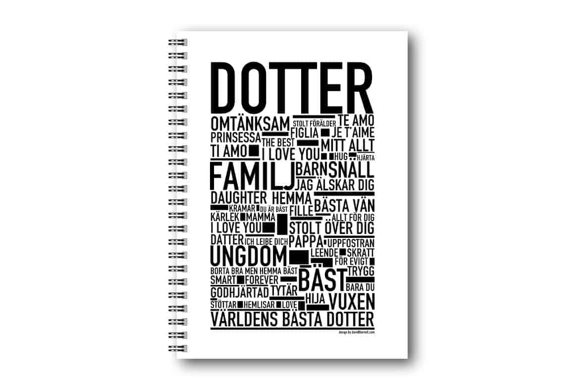 Skrivbok Dotter Skrivbok Dotter