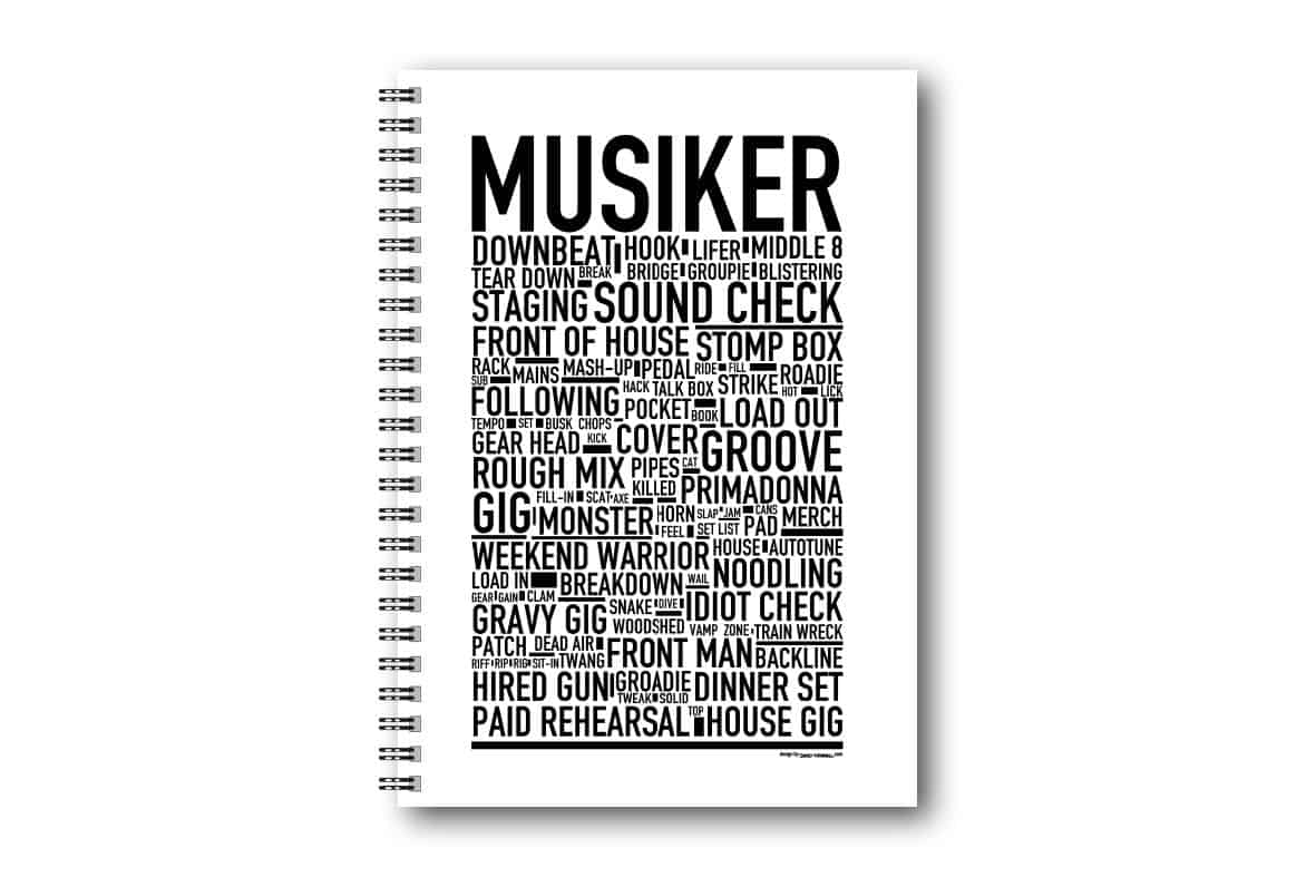 Skrivbok Musiker Skrivbok Musiker