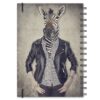 Personlig almanacka Vintage Zebra baksida