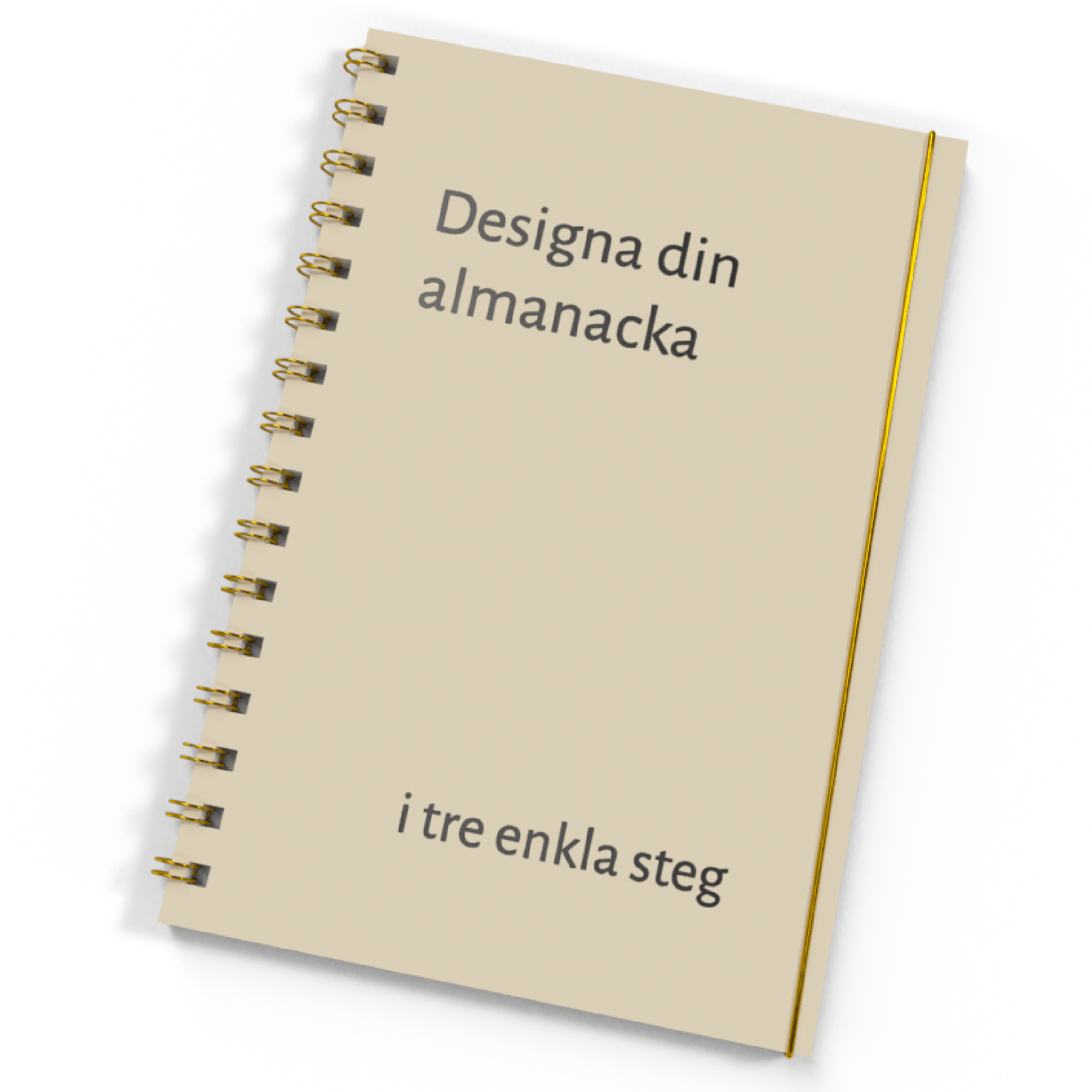 Personlig almanacka beige Personlig almanacka beige