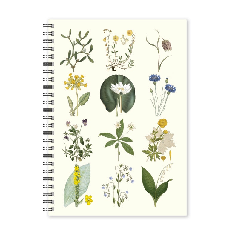 Anteckningsbok A5 Landskapsblommor linjerad Anteckningsbok A5 Landskapsblommor linjerad
