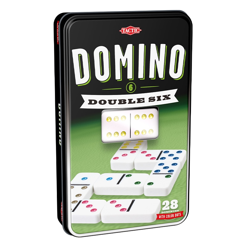 Domino dubbel 6 plåtask Domino dubbel 6 plåtask