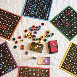 Familjespel Ordjakten spelplan
