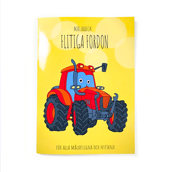 Målarbok Flitiga Fordon