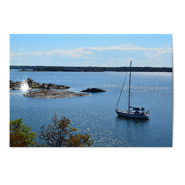 Vykort Segelbåt Vykort Segelbåt