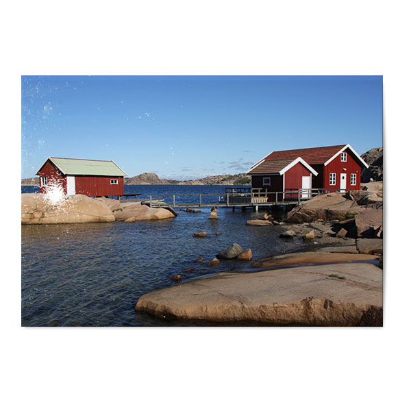 Vykort Sjöbodar Vykort Sjöbodar