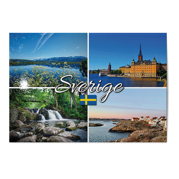 Vykort Sverige Kollage 1 Vykort Sverige Kollage 1