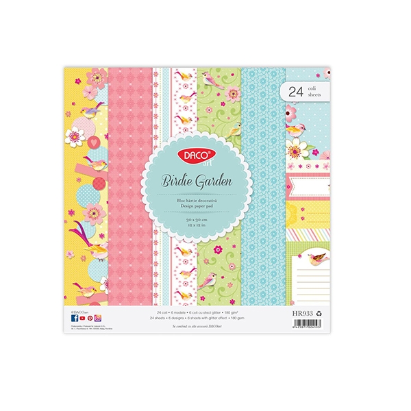 Pappersset 24 ark Garden 2 Pappersset 24 ark Garden 2
