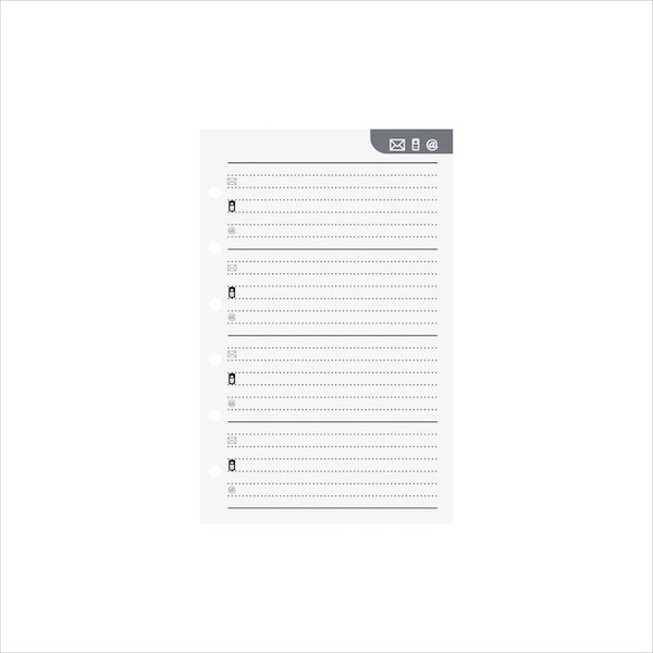 Systemkalender Aplan Pocket Blankettsats innehåll 3