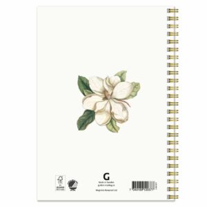 Anteckningsbok A5 Vintage Magnolia baksida