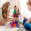 PicassoTiles Magnetiska byggnadsplattor Raket 32 delar 2