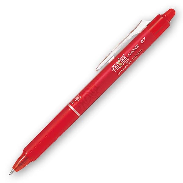 Pilot FriXion Clicker 0,7 Röd Raderbart Bläck Pilot FriXion Clicker 0,7 Röd Raderbart Bläck