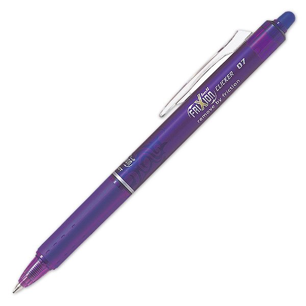 Pilot FriXion Clicker 0,7 Violett Raderbart Bläck Pilot FriXion Clicker 0,7 Violett Raderbart Bläck