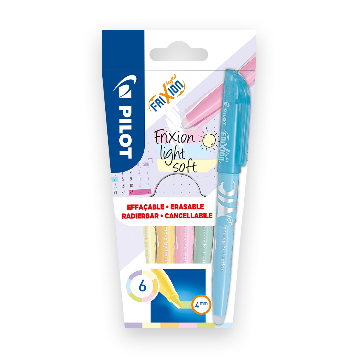 Pilot FriXion Light SOFT Set 6 färger Pilot FriXion Light SOFT Set 6 färger