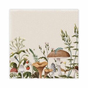 Kaffeservett 20p Svamp Beige