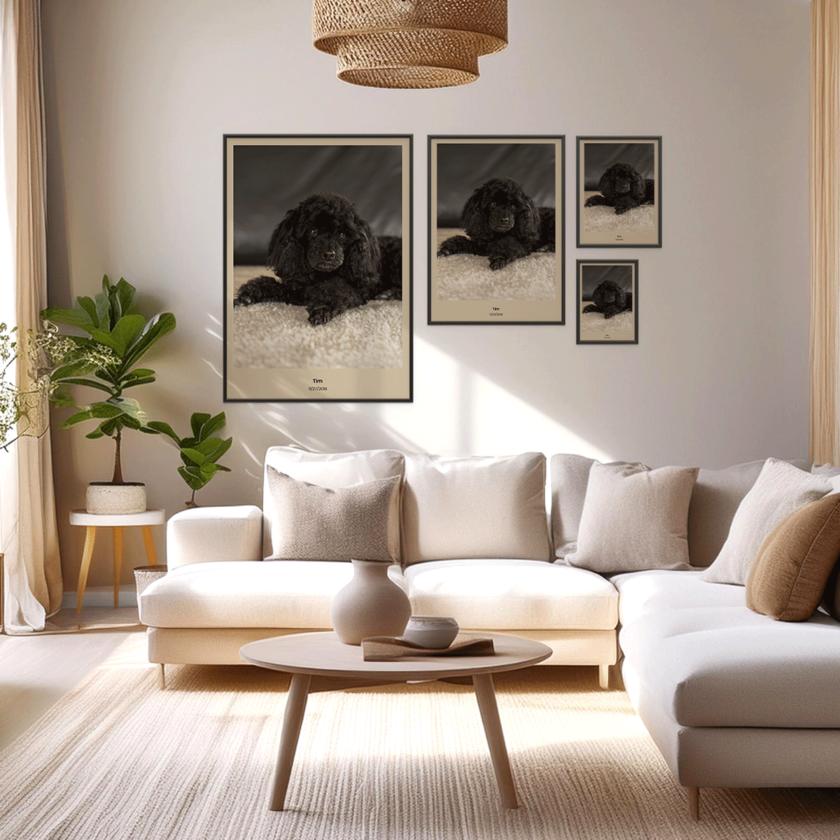 Fotoposter Hund 3 format