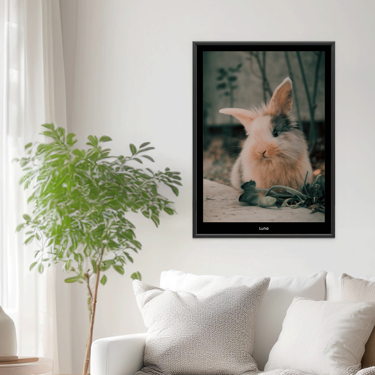 Fotoposter Kanin 1 Vägg 2