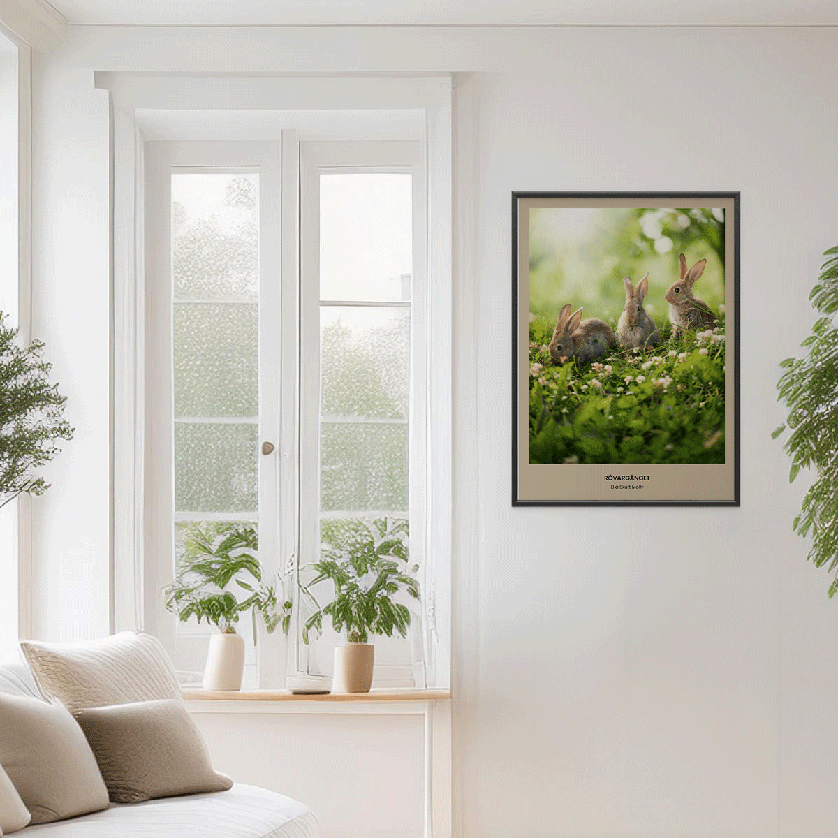 Fotoposter Kanin 3 Vägg 1