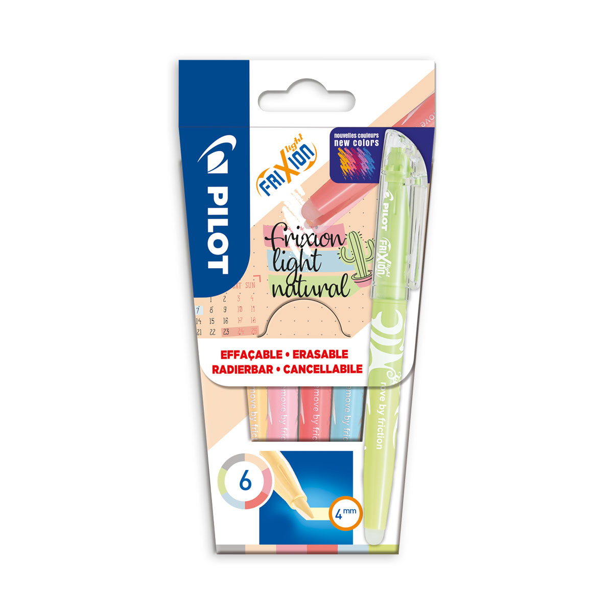 Pilot FriXion Light NATURAL Set 6 färger Pilot FriXion Light NATURAL Set 6 färger