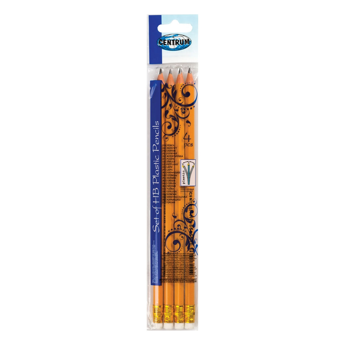 Blyertspennor Böjbara med sudd HB 4-pack Blyertspennor Böjbara med sudd HB 4-pack