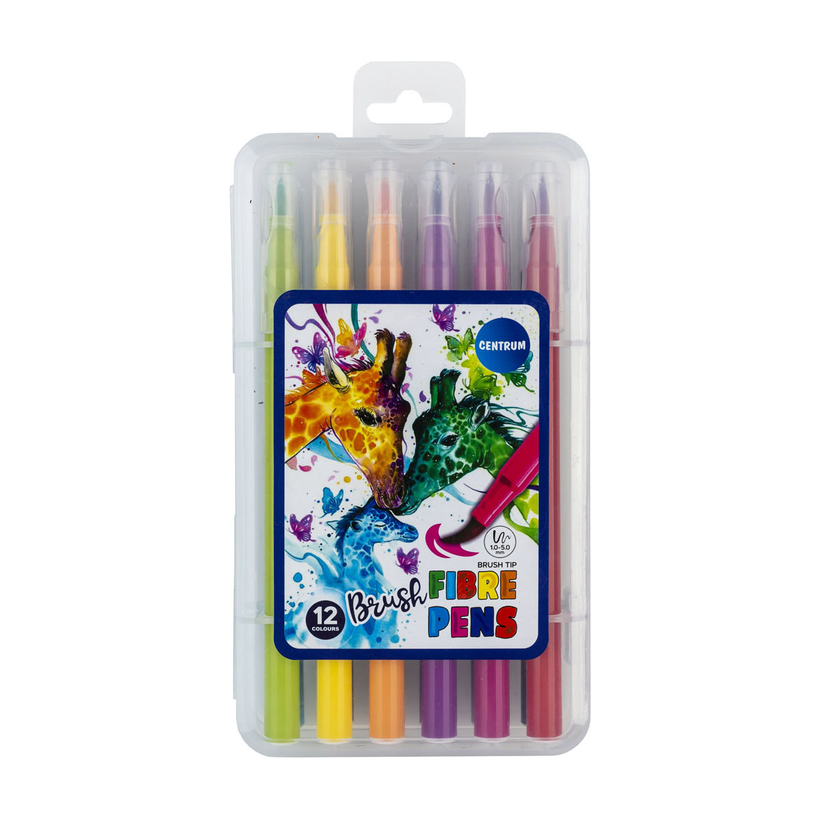 Brush Fibre Pens 12 färger Brush Fibre Pens 12 färger