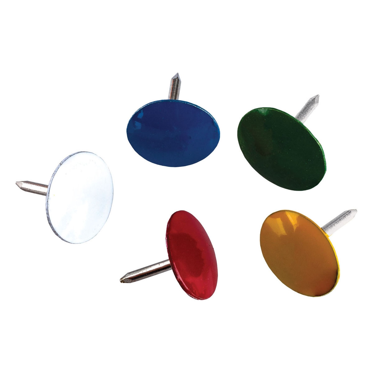Häftstift färgade metallic 100-pack 2
