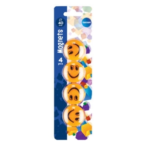 Magneter Smiley 4-pack