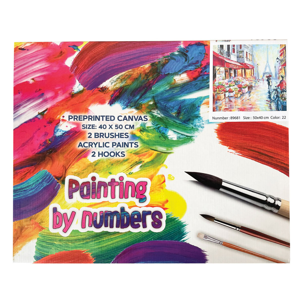 Paint by numbers Paris 40x50 Paint by numbers Paris 40x50