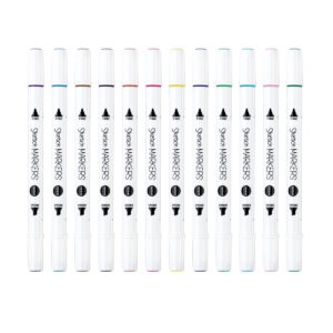 Sketch markers 12 färger dual tip 2