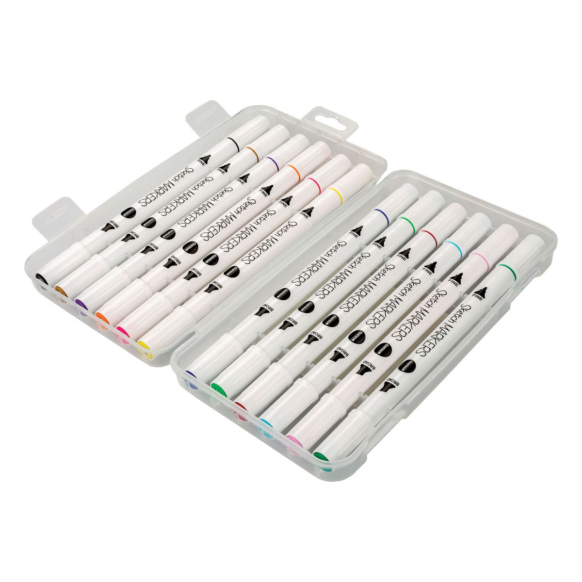 Sketch markers 12 färger dual tip 3