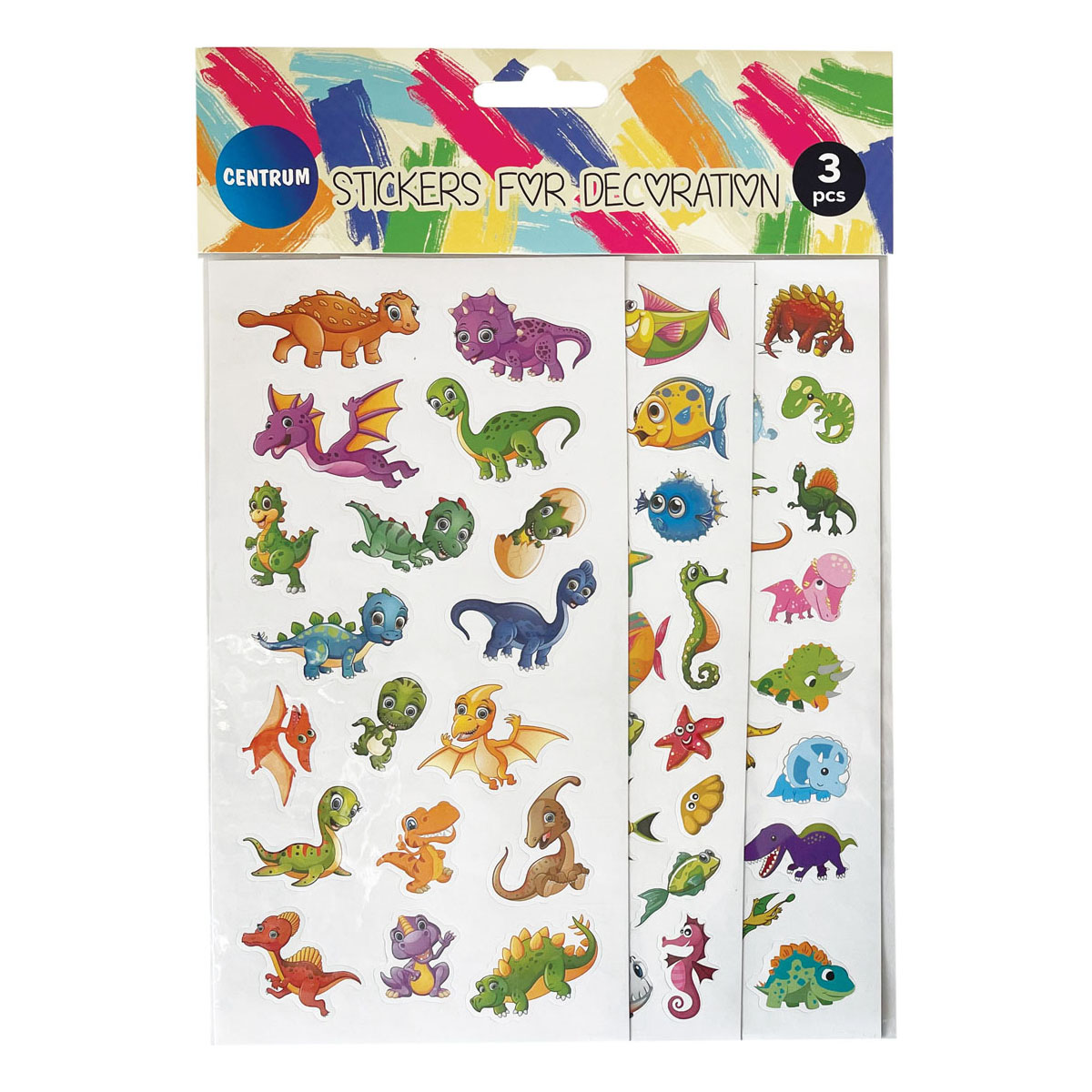 Stickers Dinosaurier 3 ark