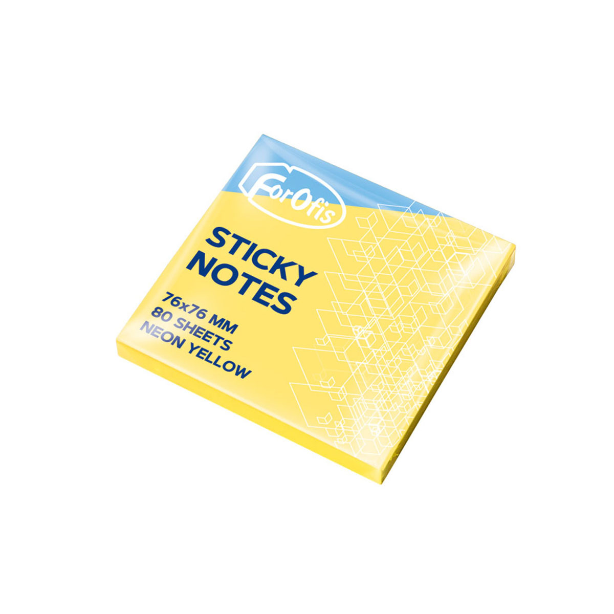 Sticky notes 76x76 neongul