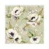 Kaffeservett 20p Blommor vita