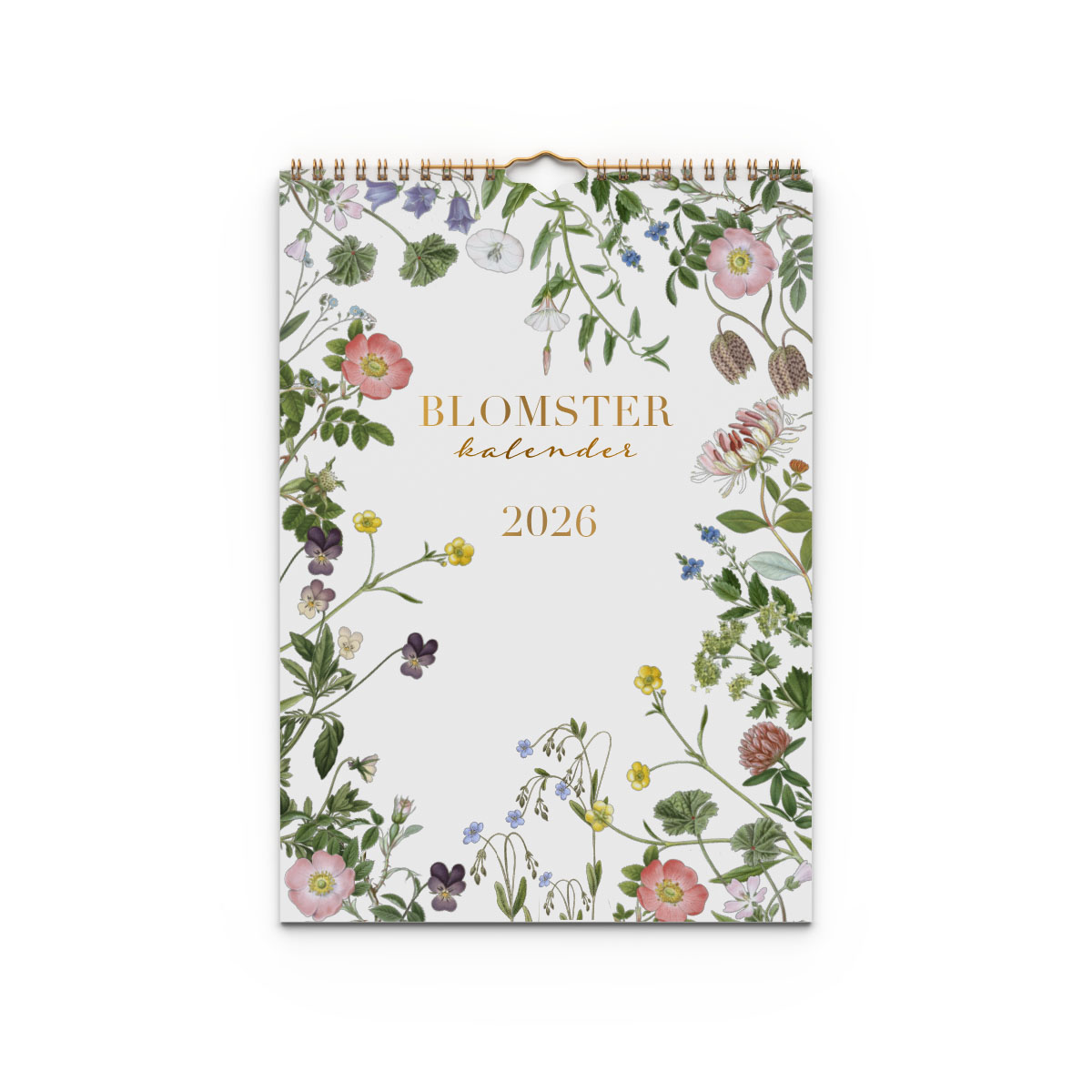 Väggkalender Blomster A4 2026 omslag Väggkalender Blomster A4 2026 omslag
