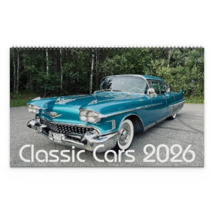 Väggkalender Classic Cars Panorama 2026 omslag