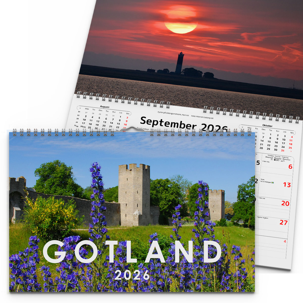 Väggkalender Gotland 2026