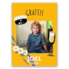 Studentplakat Grafisk Gul Grattis