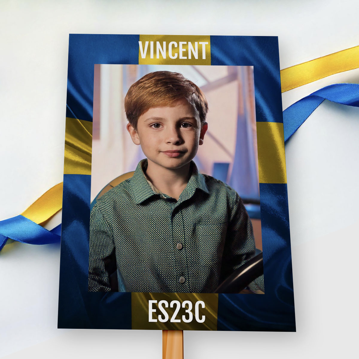 Studentskylt Ram Svensk Flagga