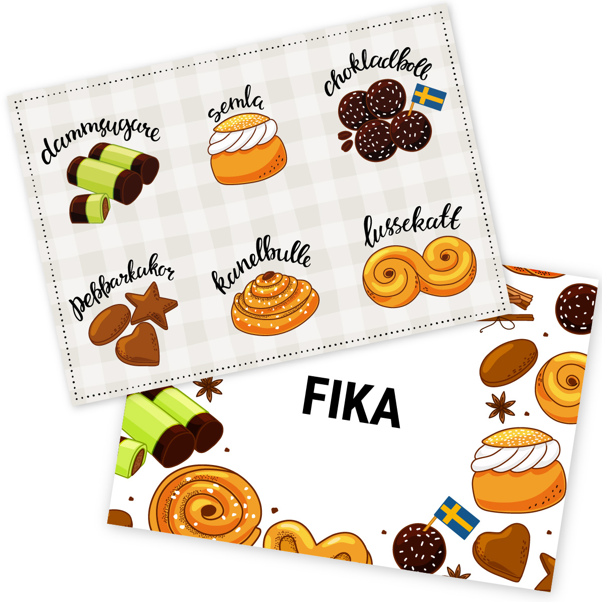 Bordstablett Fika