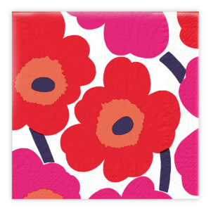 Matservetter 20p Marimekko Unikko röd 314001