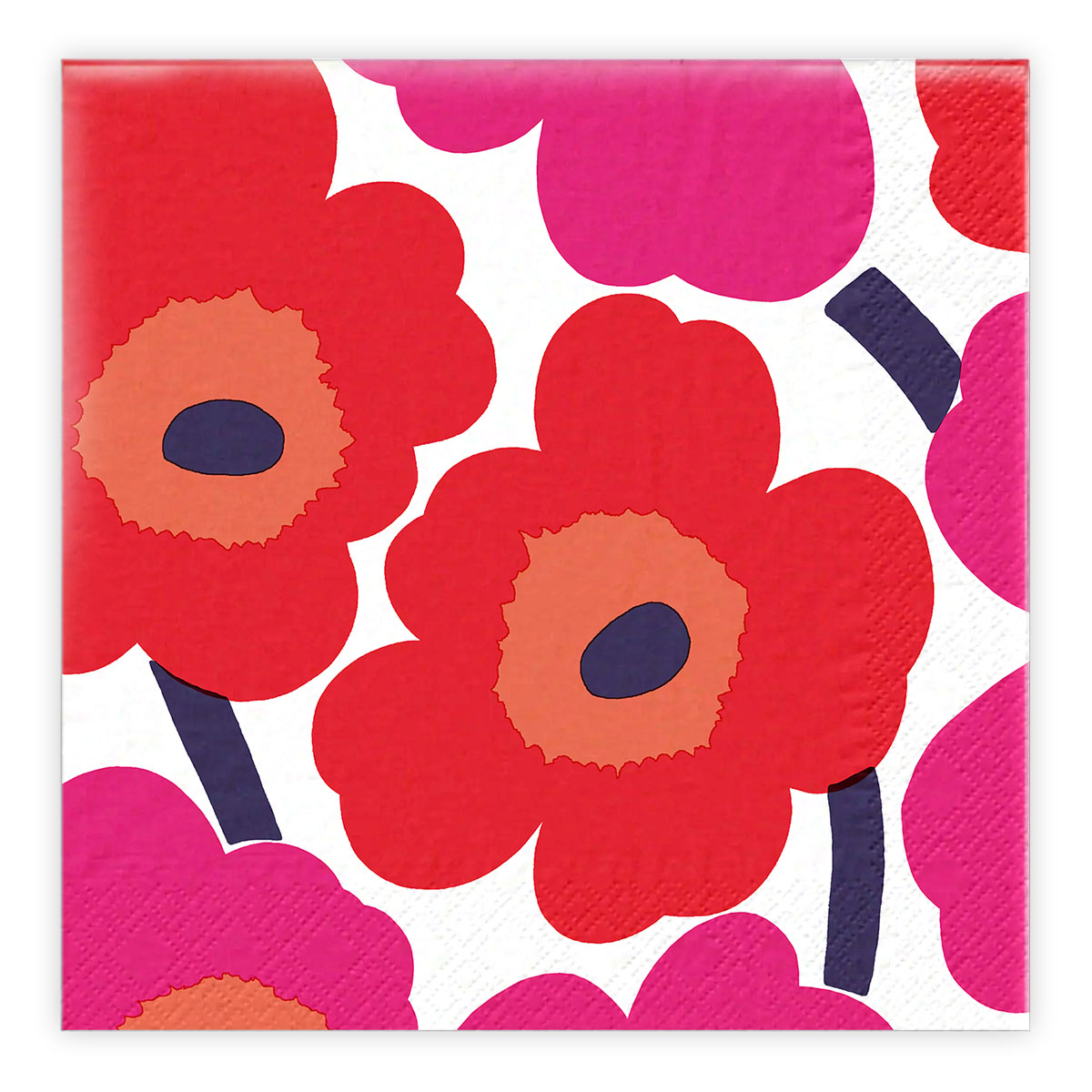 Matservetter 20p Marimekko Unikko röd 314001 Matservetter 20p Marimekko Unikko röd 314001