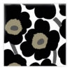 Matservetter 20p Marimekko Unikko svartvit 314002