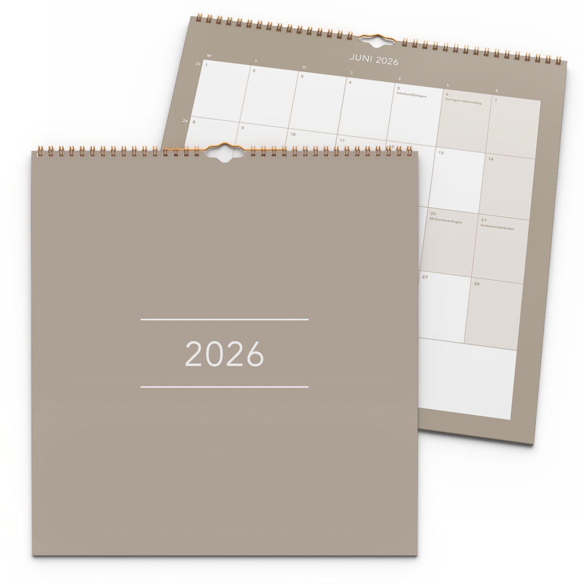 Väggkalender Clean 2026_