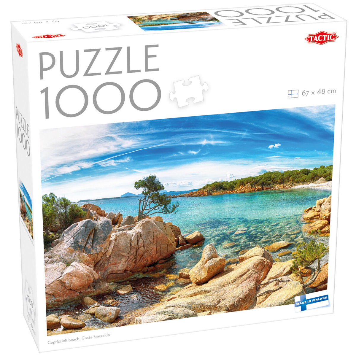 Pussel Capriccioli beach Sardinien 1000 bitar