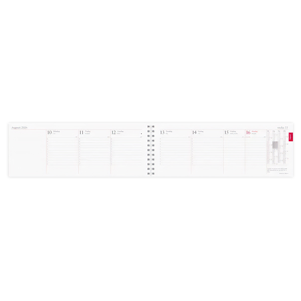 Bordskalender Stor plankalender 2026 uppslag